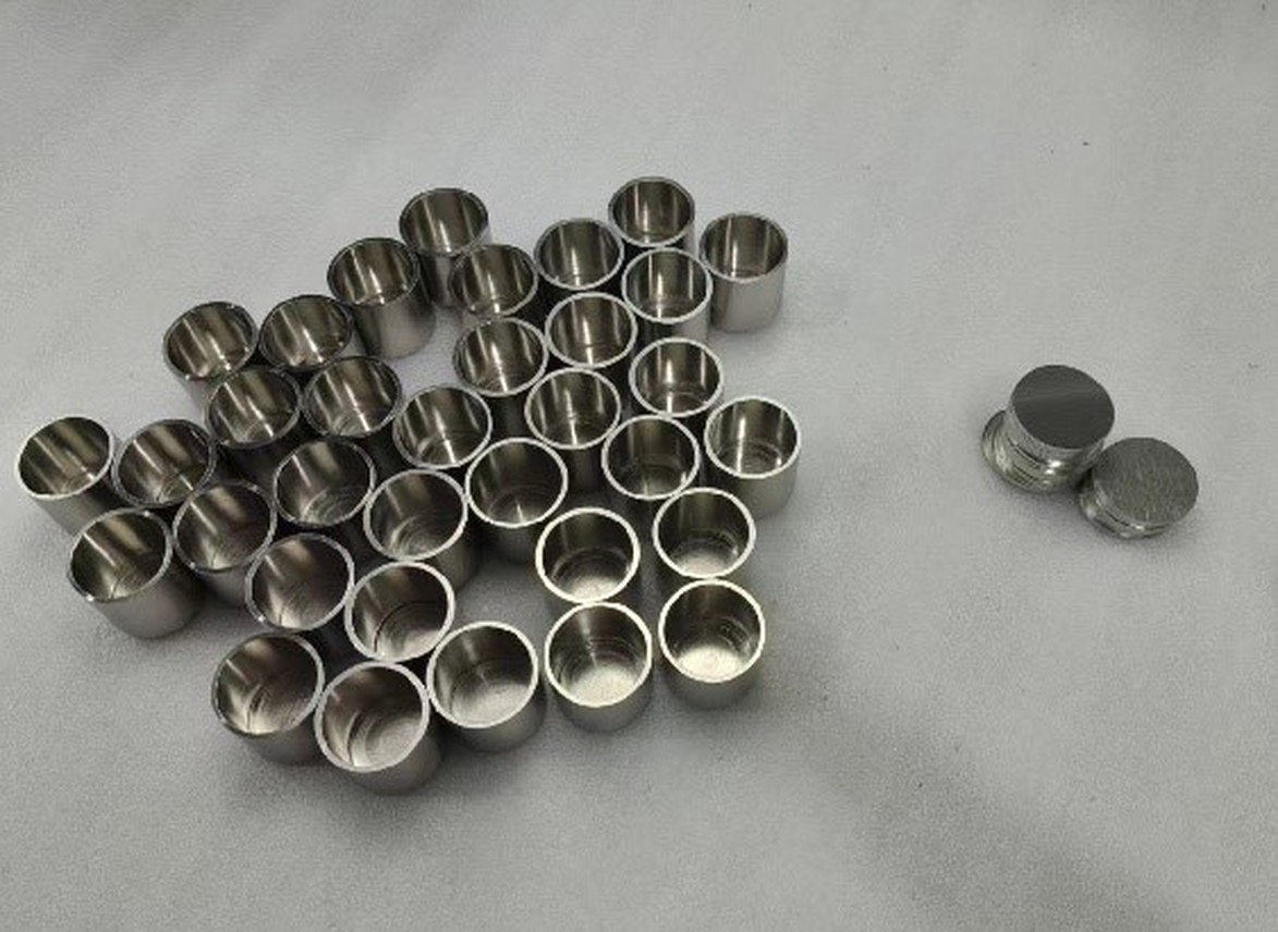 Nickel crucible with lid Nickel crucible with lid